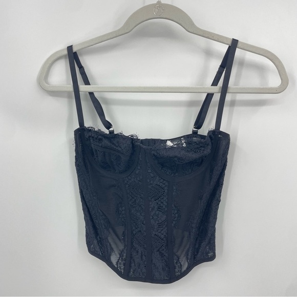 Sexy Bustier Corset Top from SheIn in Classy Black Lace Women's Size M - Picture 1 of 4